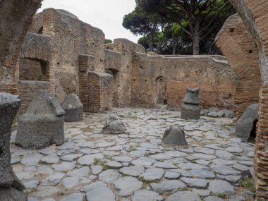 Silvanus un değirmeni Eski ostia arkeolojik alan harabeleri