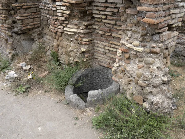 Archetti Tombs Old Ancient Ostia Archeological Site Ruins — Stock Photo, Image