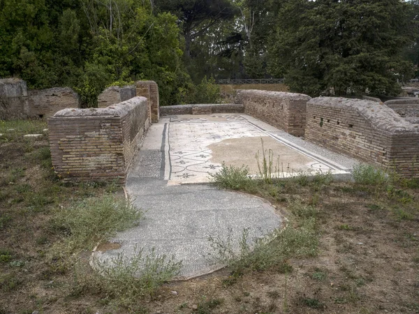 Old Ancient Ostia Archeological Site Ruins — Stock Photo, Image