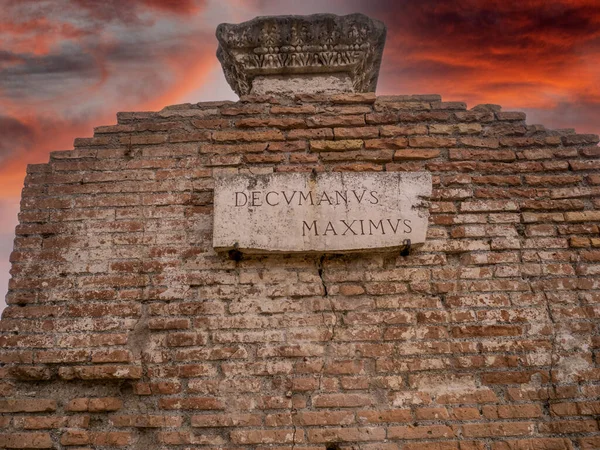 Old Ancient Ostia Archeological Site Ruins — Stock Photo, Image