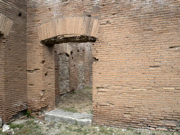 Antiguo Sitio Arqueológico Ostia Ruinas Antiguas — Foto de Stock