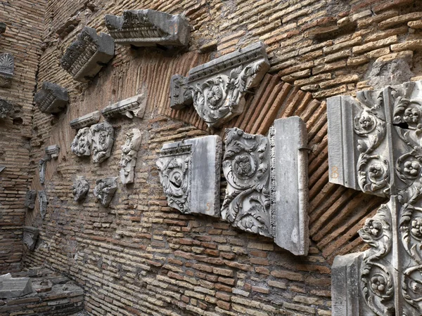 Old Ancient Ostia Archeological Site Ruins Theater — Stock Photo, Image