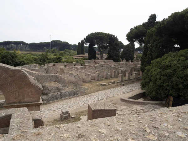 Gamla Antika Ostia Arkeologiska Plats Ruiner Teater — Stockfoto