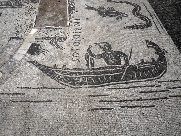 Neid Haus Mosaik Alten Antiken Ostia Archäologische Stätte Ruinen — Stockfoto