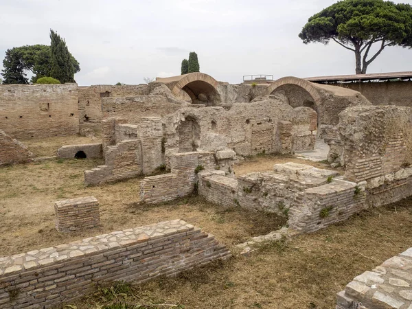 Oude Oude Ostia Archeologische Site Ruïnes — Stockfoto