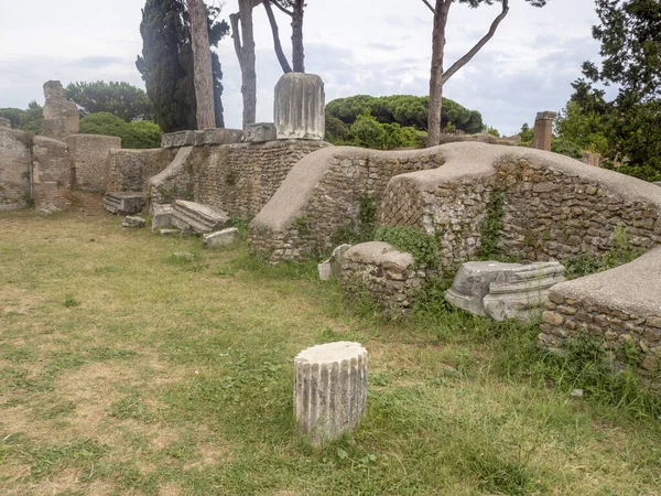 Antiguo Sitio Arqueológico Ostia Ruinas Antiguas —  Fotos de Stock
