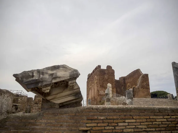 Old Ancient Ostia Archeological Site Ruins — Stock Photo, Image