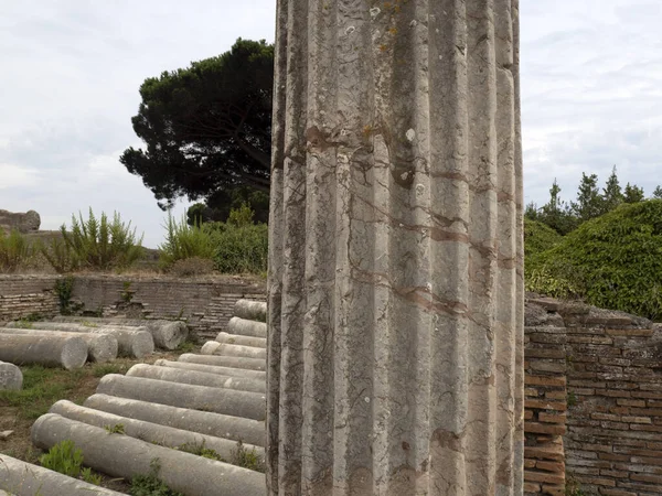 Old Ancient Ostia Archeological Site Ruins — Stock Photo, Image