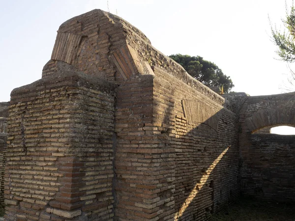 Old Ancient Ostia Archeological Site Ruins — Stock Photo, Image
