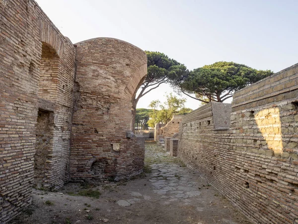 Oude Oude Ostia Archeologische Site Ruïnes — Stockfoto