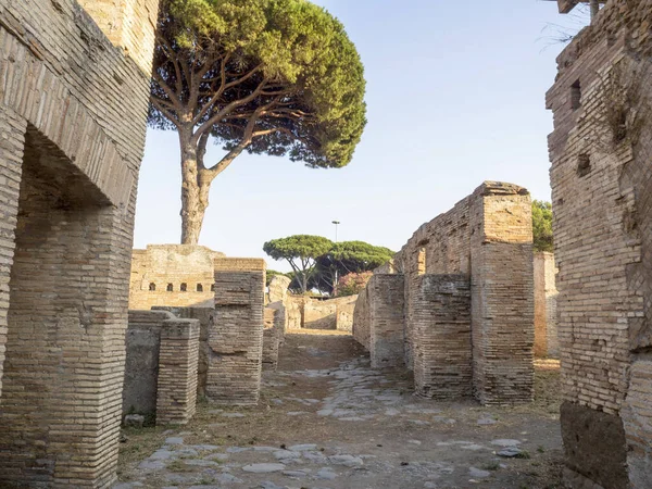 Antiche Rovine Del Sito Archeologico Ostia — Foto Stock