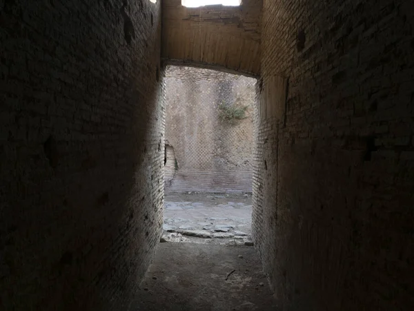 Antiguo Sitio Arqueológico Ostia Ruinas Antiguas — Foto de Stock