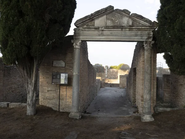 Antiche Rovine Del Sito Archeologico Ostia — Foto Stock