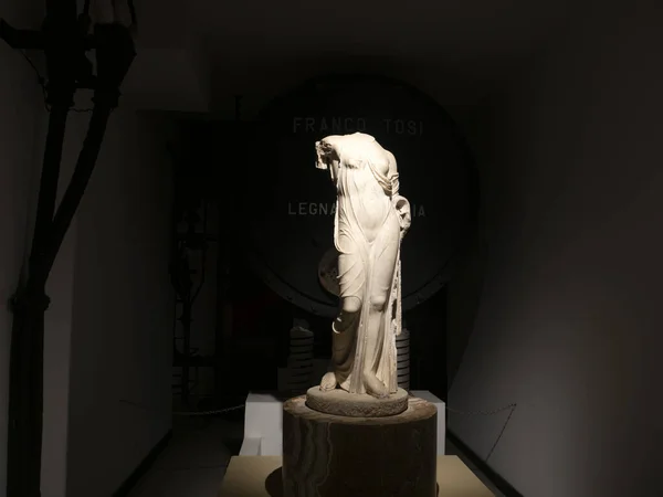 Musa Gamla Romerska Marmor Staty Detalj Rom Montemartini Museum — Stockfoto