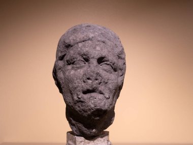 Barbar eski Roma mermeri heykel detayı