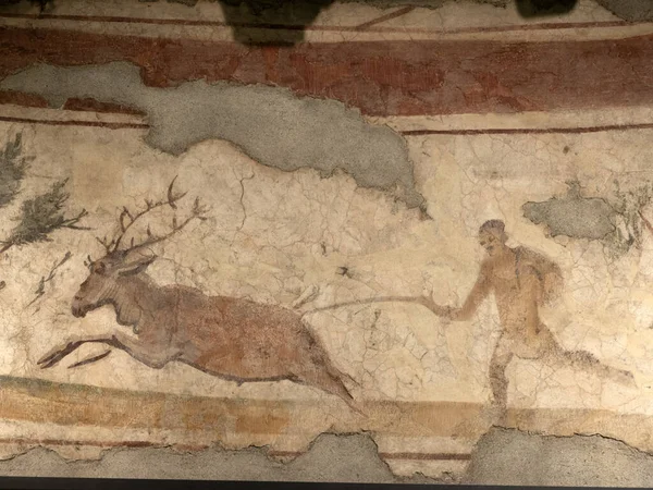Παλιά Αρχαία Ρωμαϊκή Ζωγραφική Λεπτομέρεια — Φωτογραφία Αρχείου