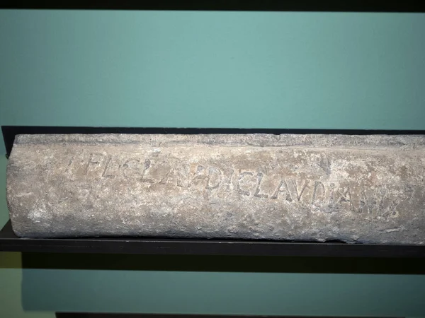 Roman Starověký Olověné Potrubí Detail — Stock fotografie