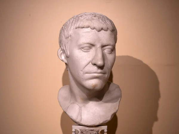 Называемый Корбуло Старый Римский Мраморная Статуя Деталь — стоковое фото