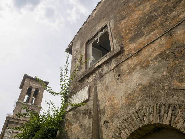 Antica Ostia Pittoresco Borgo Medievale Vista — Foto Stock