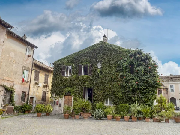 Oude Ostia Schilderachtig Middeleeuws Dorpsgezicht — Stockfoto