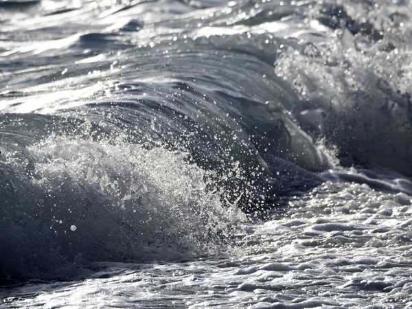 Onda Marina Sulla Riva Dettaglio — Foto Stock