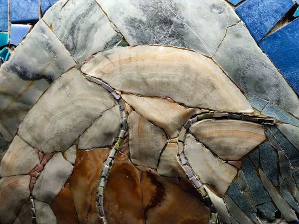 Azulejos Cerámica Detalle Pared Mosaico —  Fotos de Stock