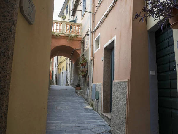 Riomaggiore Cinque Terre Pictoresque Village Liguria Italia —  Fotos de Stock