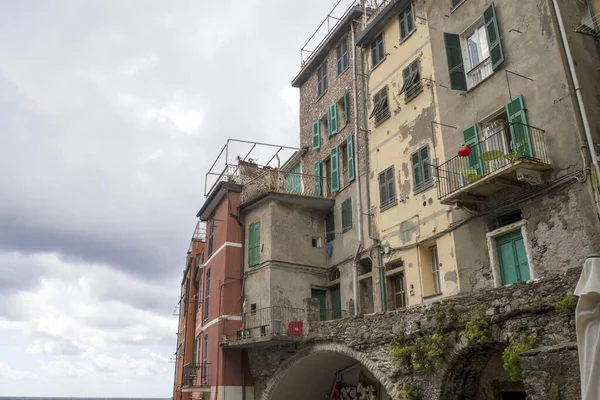 Riomaggiore Cinque Terre Pictoresque Village Liguria Italia —  Fotos de Stock