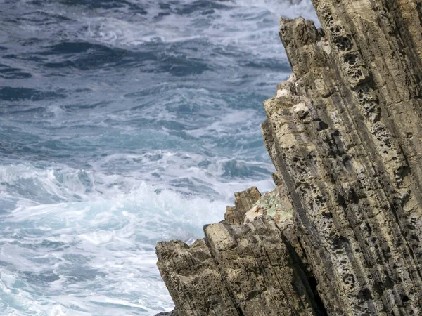 Riomaggiore Cinque Terre Pittoreska Byn Ligurien Italy Klippor Vid Havet — Stockfoto