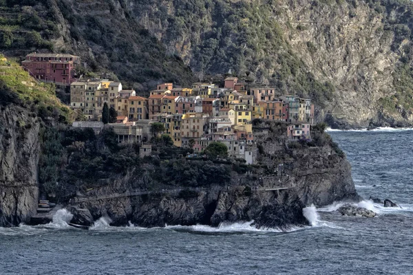 Manarola Cinque Terre絵文字村Liguriaイタリア — ストック写真