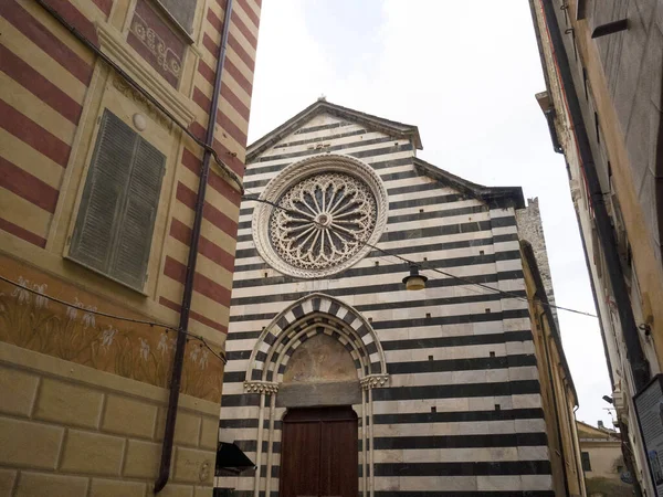 Eglise Monterosso Cinque Terre Pittoresque Village Ligurie Italie — Photo