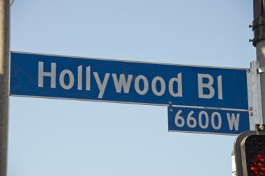 La hollywood Bulvarı trafik işareti