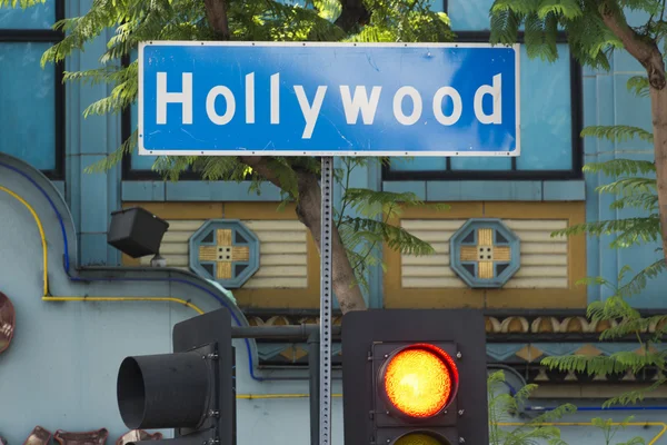 LA Hollywood Boulevard street sign — Stock Photo, Image