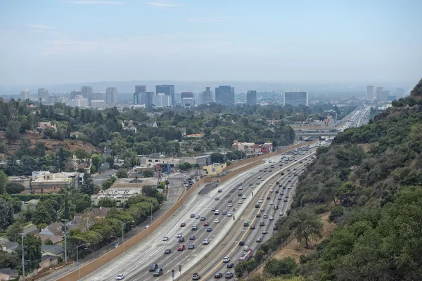 ロサンゼルスの混雑した幹線道路 — ストック写真