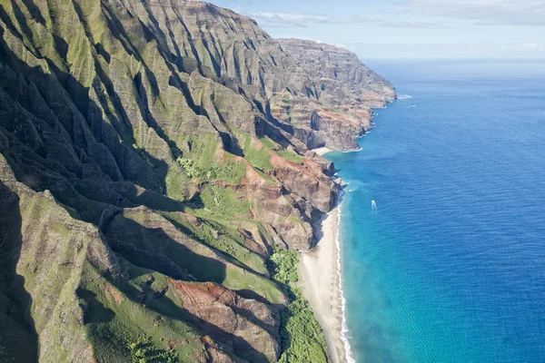 Kauai napali coast aerial view — Stock Photo, Image