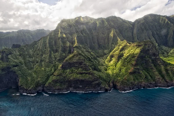 Kauai napali costa vista aerea — Foto Stock