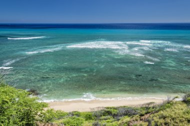 Hawaii oahu hanauma bay görünümü