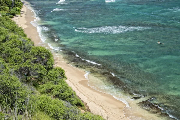 夏威夷瓦胡岛哈瑙马湾视图 — 图库照片