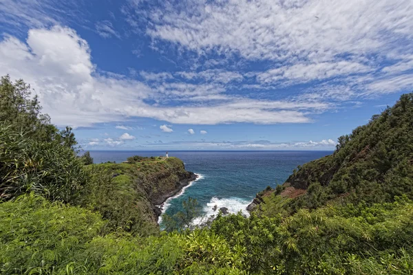 Kauai vuurtoren kilauea punt — Stockfoto