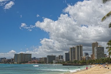 Waikiki beach panorama