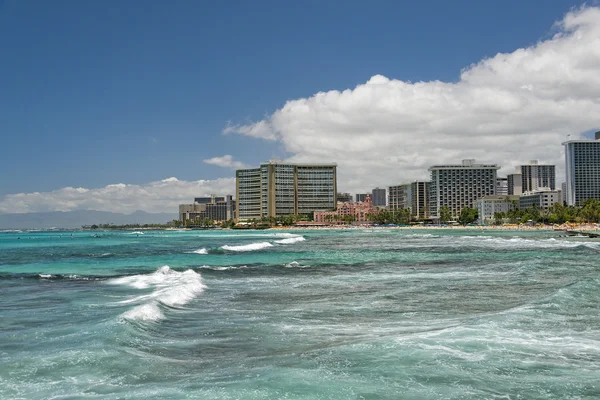 Waikiki beach panorama — Stock Photo, Image