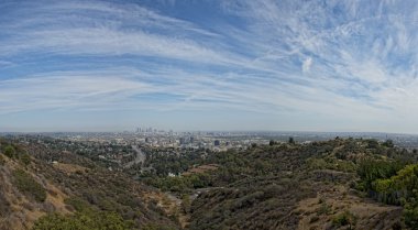 Los angeles görünümünden Mulholland Çıkmazı