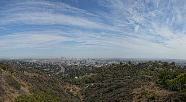 Лос-Анджелес вид з Малхолланд Драйв — стокове фото