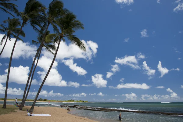 Hawaii poipu paisagem da praia — Fotografia de Stock