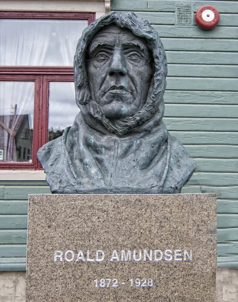 Statua Roald Amundsen a Tromso, Norvegia — Foto Stock