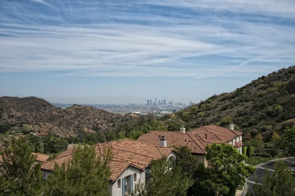 Los angeles uitzicht vanaf mulholland drive — Stockfoto