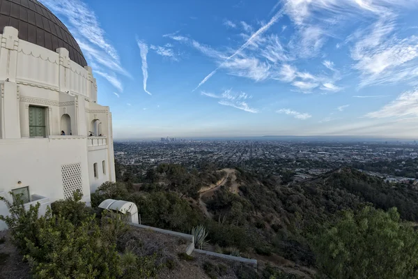 Los angeles view from observatory — Stock Photo, Image