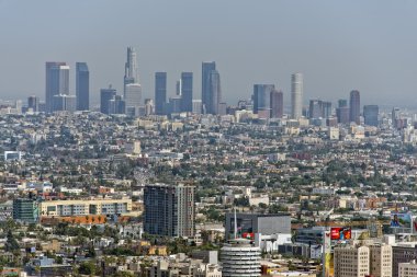 Los angeles görünümünden Mulholland Çıkmazı