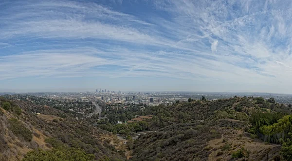 Los angeles görünümünden Mulholland Çıkmazı