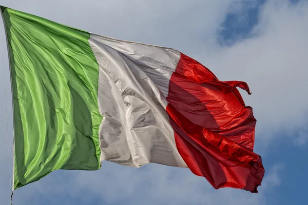 Bandiera Italia verde bianco e rosso — Foto Stock